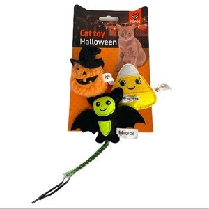Fofos Halloween Cat Toys, Orange, Black